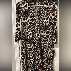 Cheetah print dress